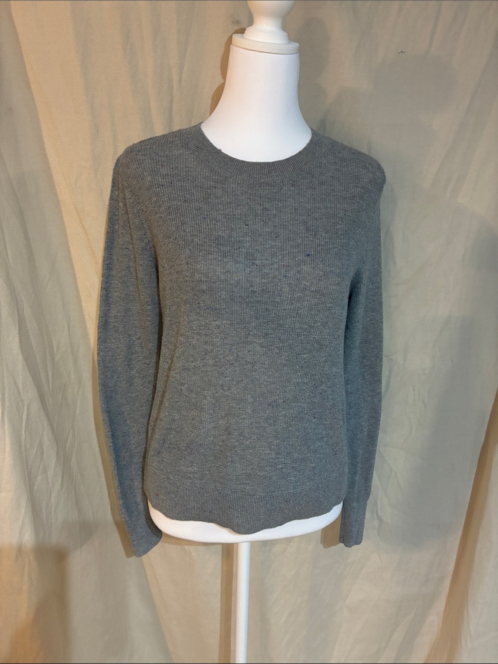 LOFT Gray Crewneck Sweater